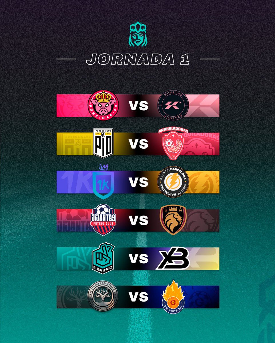 AniquiladorasFC's tweet photo. ¡AHORA SÍ! La primera jornada de la Queens League nos dará un Pio vs Aniquiladoras ♥ https://t.co/7PIcJeVaWk