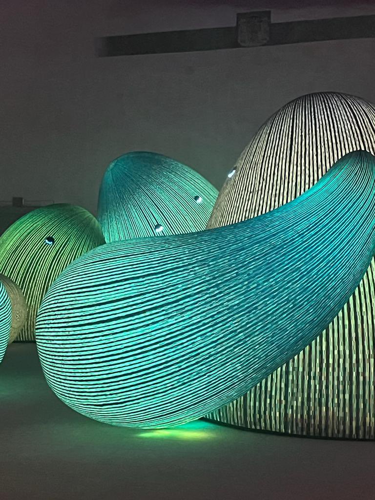 FrancoiseGatel's tweet image. 🎭🖼️ Au Centre d'art @Les3CHA, #Eness, studio australien, nous emmène dans un monde lumineux, ludique et interactif : tout simplement merveilleux, comme un chemin du bonheur @chateaugiron @FrancePcc @bernstephane