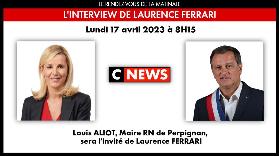 louis_aliot's tweet image. ⏰On se retrouve demain matin pour l’interview de @LaurenceFerrari à 8h15. #LaMatinale #CNEWS