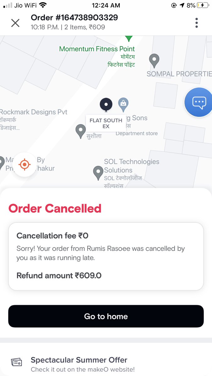 abhijithcanil's tweet photo. Order kardoge tho 2 ghande baad cancel krdenge @SwiggyCares Beware of the customer care too. threatens with cancellation charges when asked why the order is not delivered after 2 hours even after paying hefty charges. Unprofessional 2.0 @Swiggy https://t.co/HOvHe0Oz3K