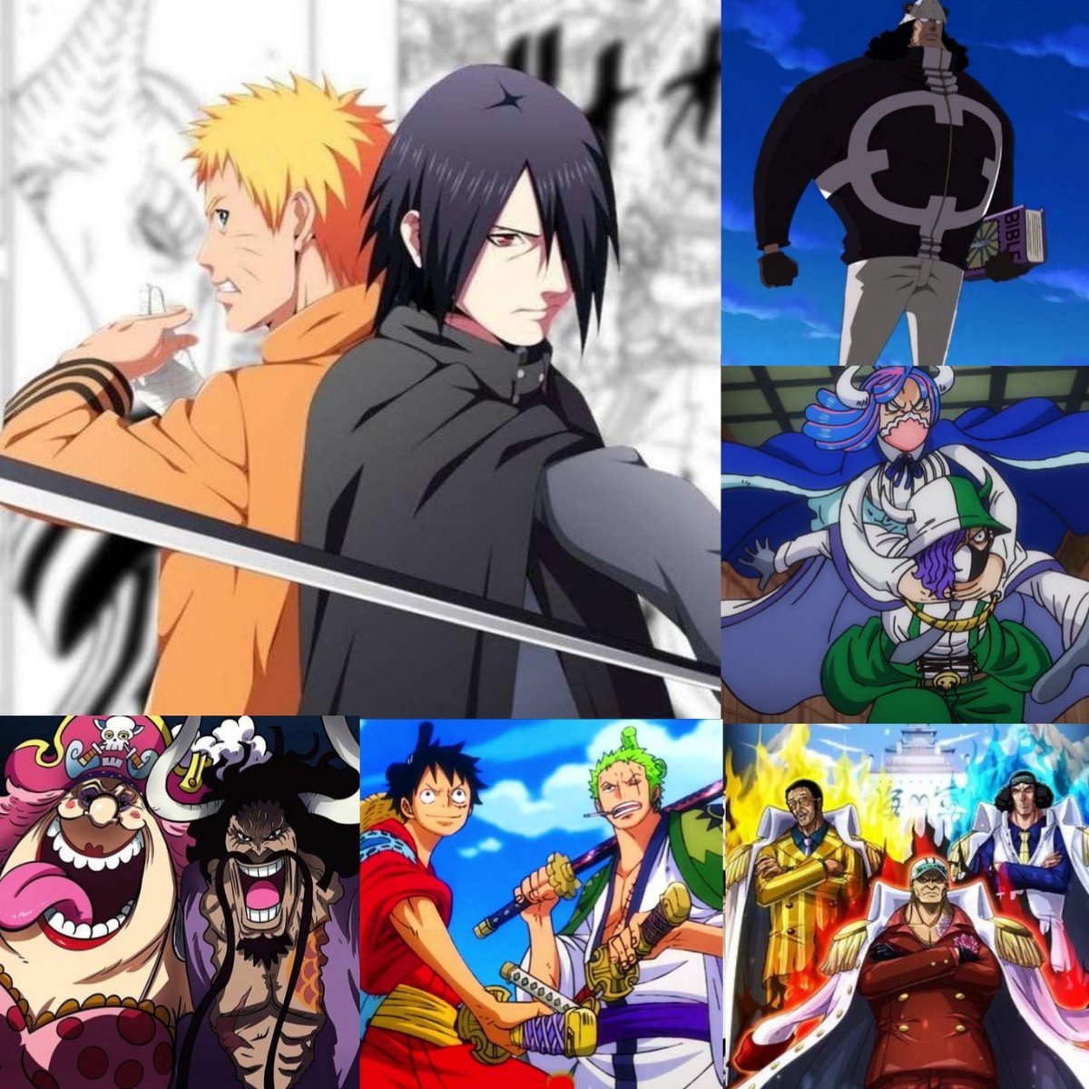 CJ🌓 on Twitter "Naruto & Sasuke run the One Piece verse gauntlet where