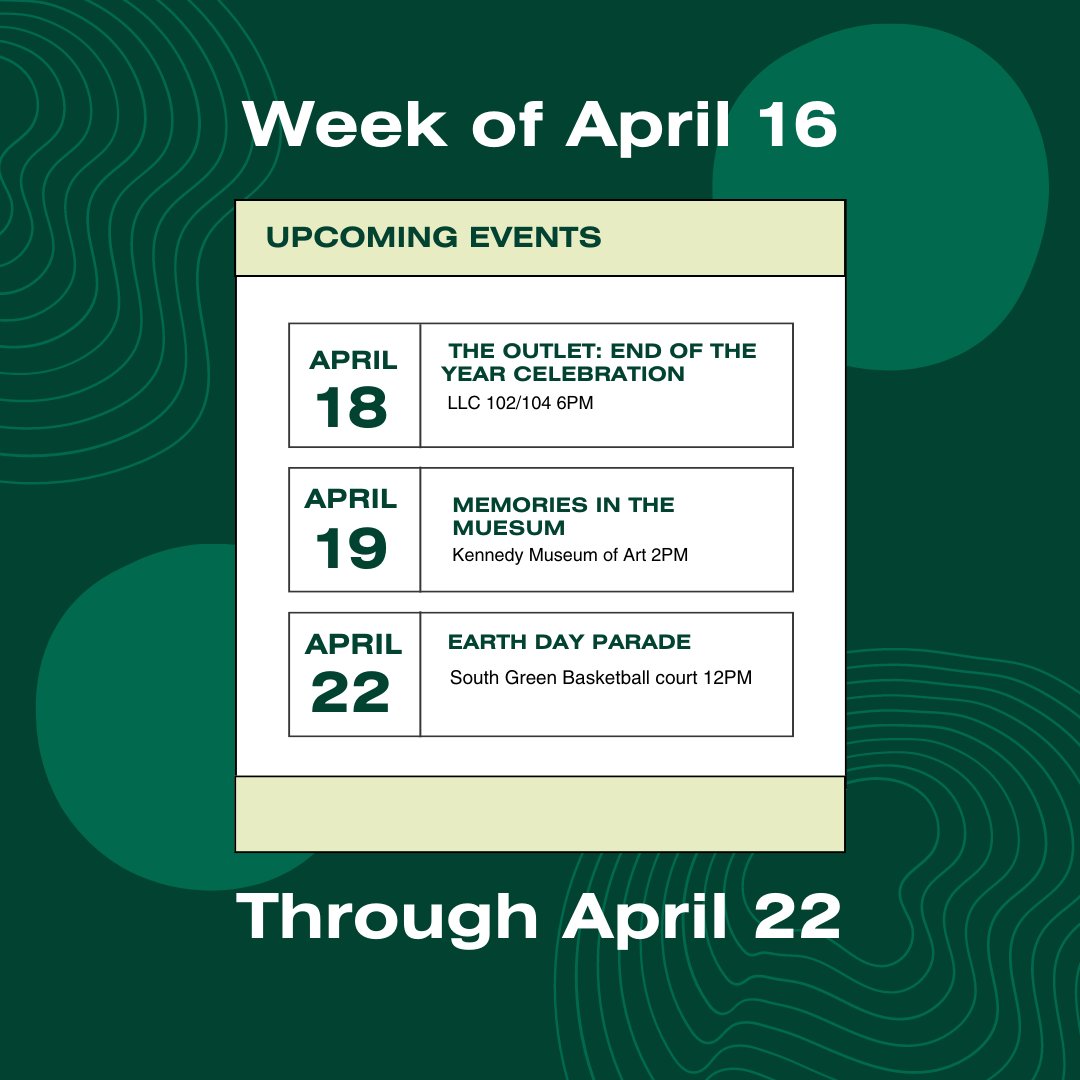 Need something to do this week? We have you covered.