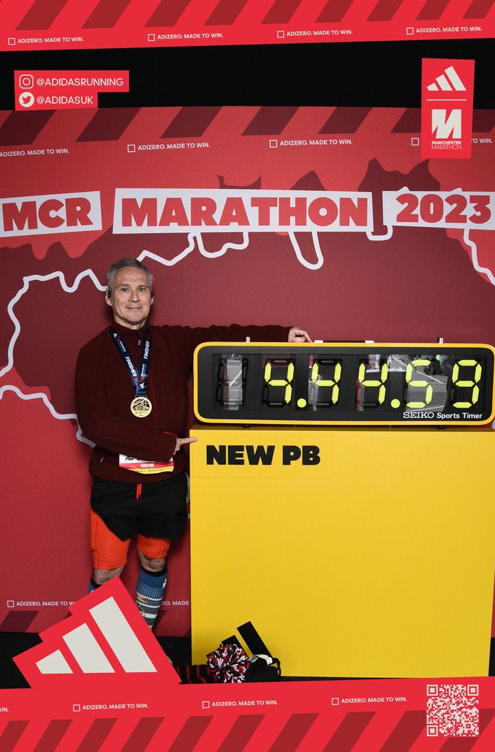 Considering how bad i felt two weeks ago at #llhm this #manchestermarathon2023 course PB was most unexpected! <a href="/adidasrunning/">adidas Running</a>