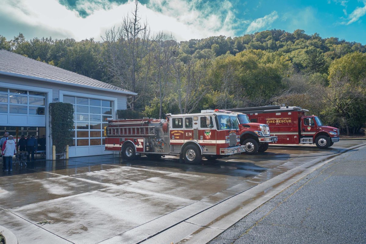 murphyforccc's tweet photo. Pinole Fire Station 74 was recently renovated and reactivated after being long un-staffed. Through this partnership, 19,000 impacted residents now have enhanced fire and emergency medical services. #Open74 https://t.co/lhCtsA23ka