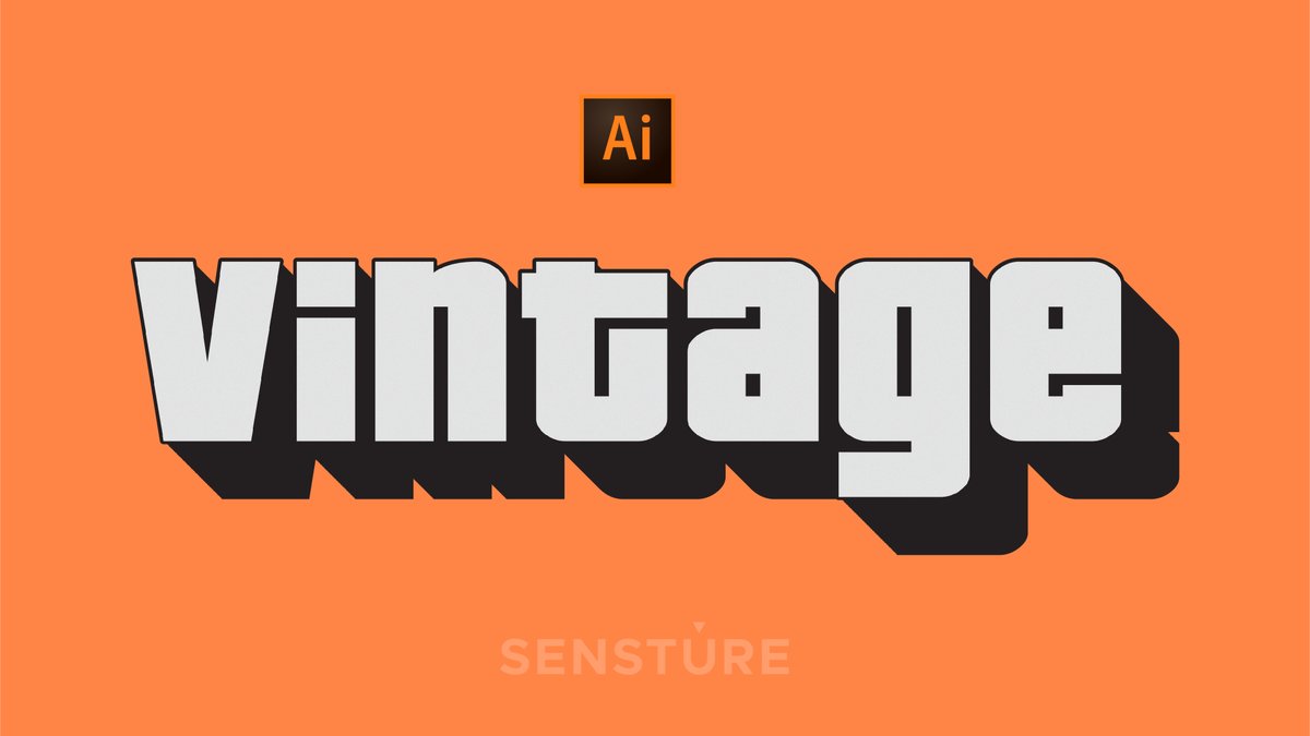 Sensture1's tweet photo. https://t.co/JSoIqK87Zq
3D Vintage Text Effect In Adobe Illustrator | Step By Step
#GraphicDesign  #2023design #3ddesign #adobeillustrator #illustration #learngraphicdesign #howtoillustrate #adobe #ai #text #typography #tutorial
@AdobeDesign https://t.co/wVY6122QZT