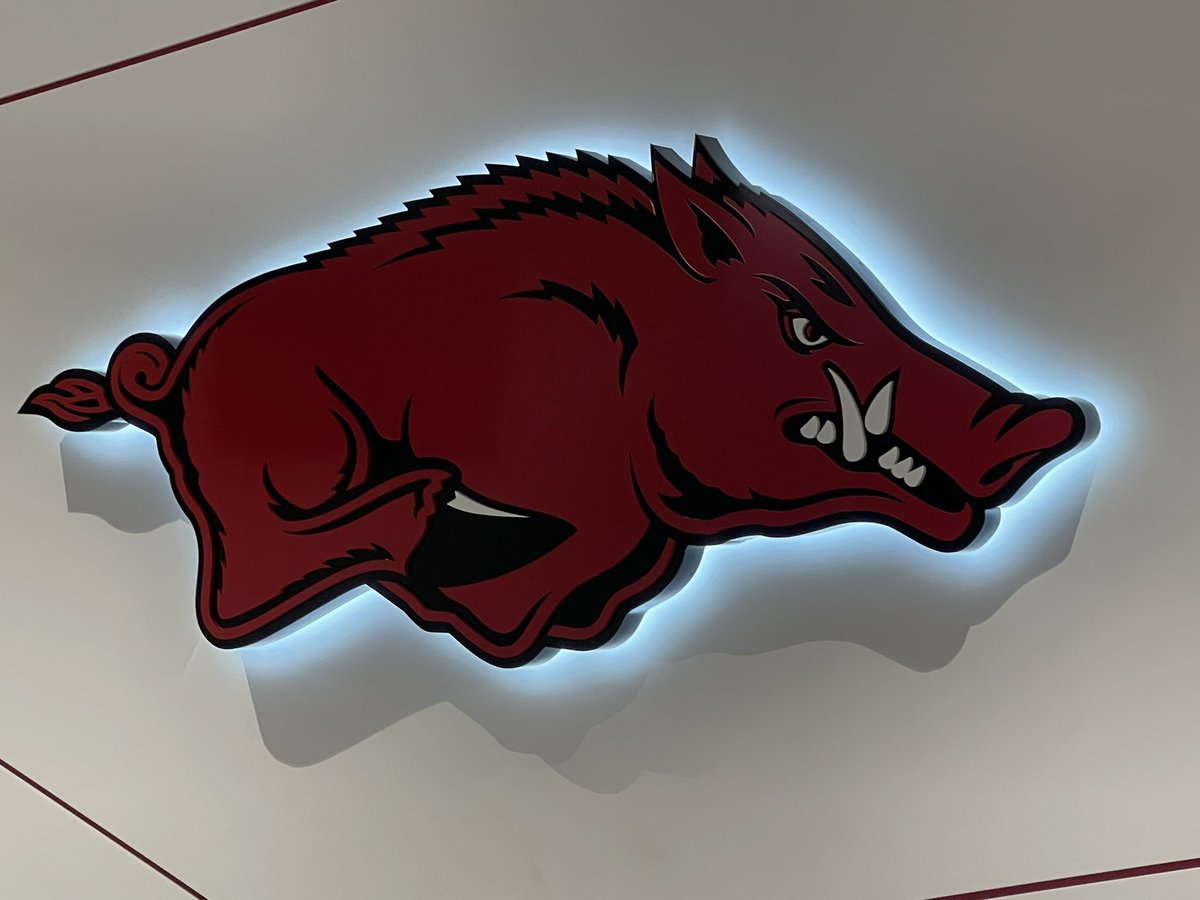 ConnorJosephson's tweet photo. Had a blast this weekend at the @RazorbackFB Spring game. Thank you to @CoachSFountain @DSabock and @Kerolos48  for taking the time to show me around the facilities and speaking to me about the ins and outs of the program. Looking forward to being back! #WPS @AFPatriotFB https://t.co/zij8pCeViL