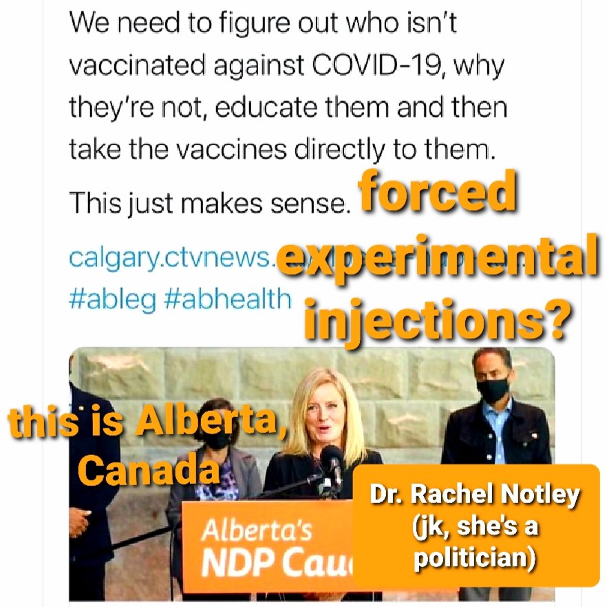 prettypatriotCA's tweet photo. Notley wanted to assault you with a forced injectable. #NeverForget
#NeverNotley
#ableg #Canada #AlbertaPolitics https://t.co/2twK59tUrb