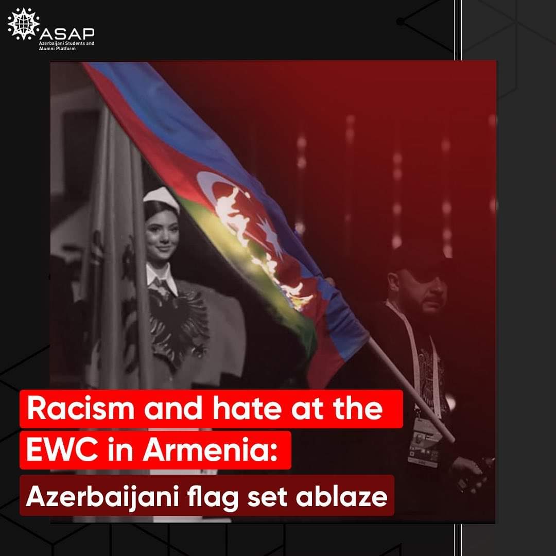 On April 14, during the opening ceremony of 2023 European Weightlifting Championship in Yerevan Armenia, Azerbaijan flag was set on fire. 🇦🇿
#StopArmenianAggression #EuropeanWeightliftingFederation
#EWC2023 #armenianaggression
#European #Azerbaycan  #Azerbaijani