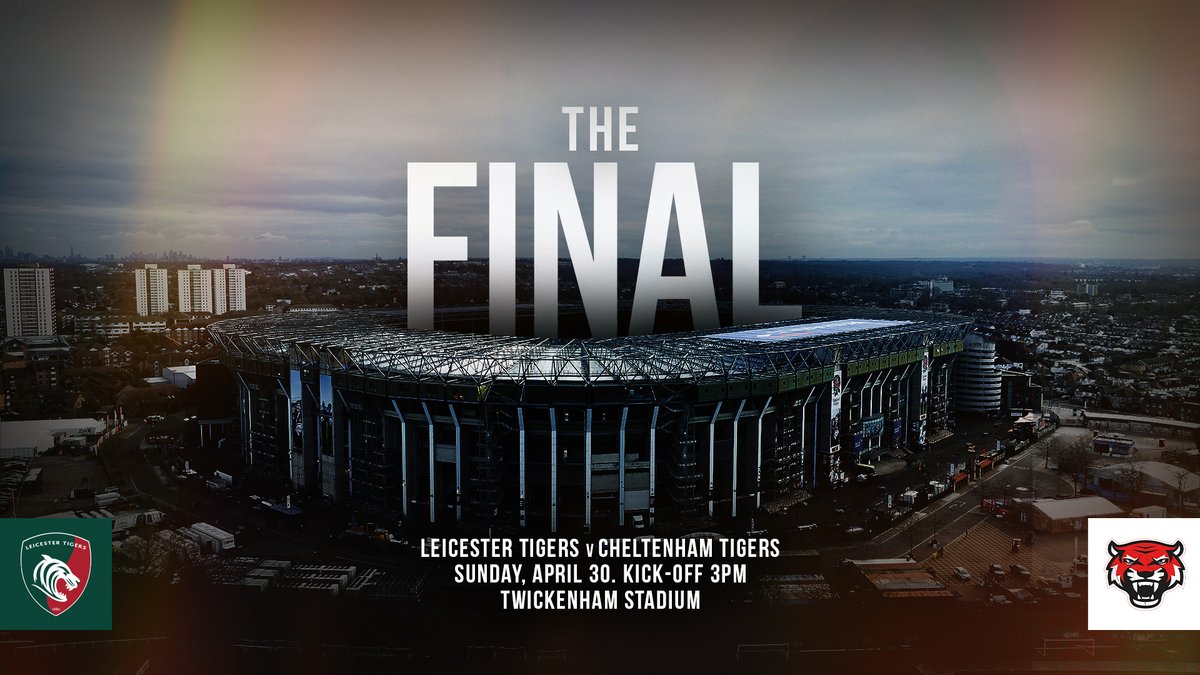🏟️ Leicester Tigers women are off to Twickenham!

After today's victory over Old Albanian Ladies, Leicester have advanced to the Championship play-off final where they will meet Cheltenham Tigers

Read the full story here 👉 LeicesterTigers.com/news/womens-ch…