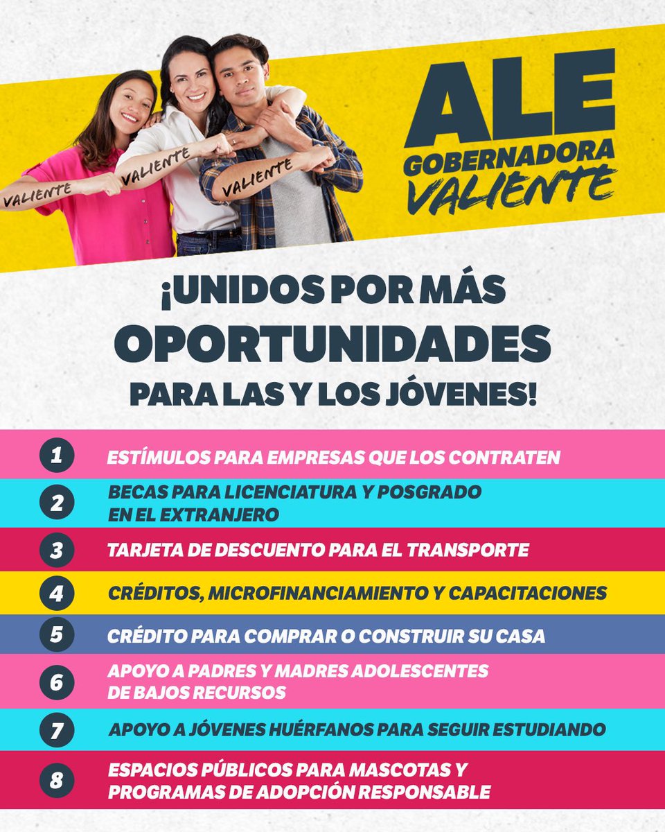 AlejandraDMV's tweet photo. ¡Vamos a apoyar los sueños de las y los estudiantes! Unidos y trabajando en equipo podemos combatir el rezago educativo para que nuestras niñas, niños y jóvenes regresen a estudiar. #AleGobernadora #UnirEsResolver https://t.co/ouUHDfpwsj