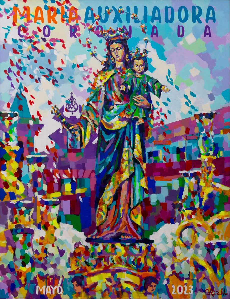María Auxiliadora Coronada (@mauxiliadorac) on Twitter photo CARTEL ANUNCIADOR MAYO 2023 | Obra de D. José María Jiménez Pérez - Cerezal <a href="/jose_cerezal/">Jose Cerezal</a>. Realizada con la técnica fauvista, María Auxiliadora se presenta envuelta por una lluvia de color y de luminosidad. #AuxiliadoraCoronada23
Todos los detalles en auxiliadoracoronada.es/?p=5387 CARTEL ANUNCIADOR MAYO 2023 | Obra de D. José María Jiménez Pérez - Cerezal <a href="/jose_cerezal/">Jose Cerezal</a>. Realizada con la técnica fauvista, María Auxiliadora se presenta envuelta por una lluvia de color y de luminosidad. #AuxiliadoraCoronada23
Todos los detalles en auxiliadoracoronada.es/?p=5387
