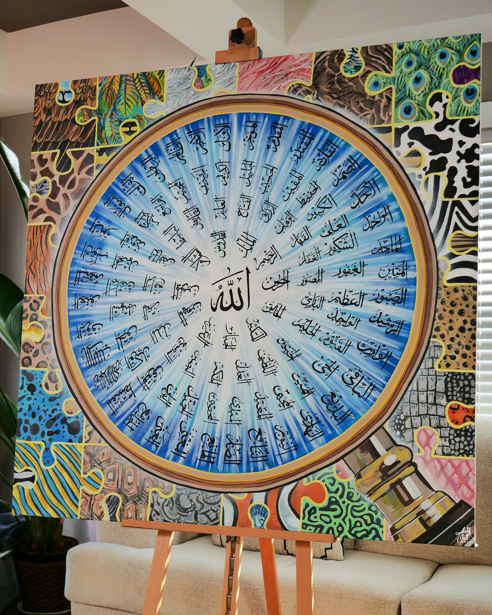 How my painting came together 🤲🏽