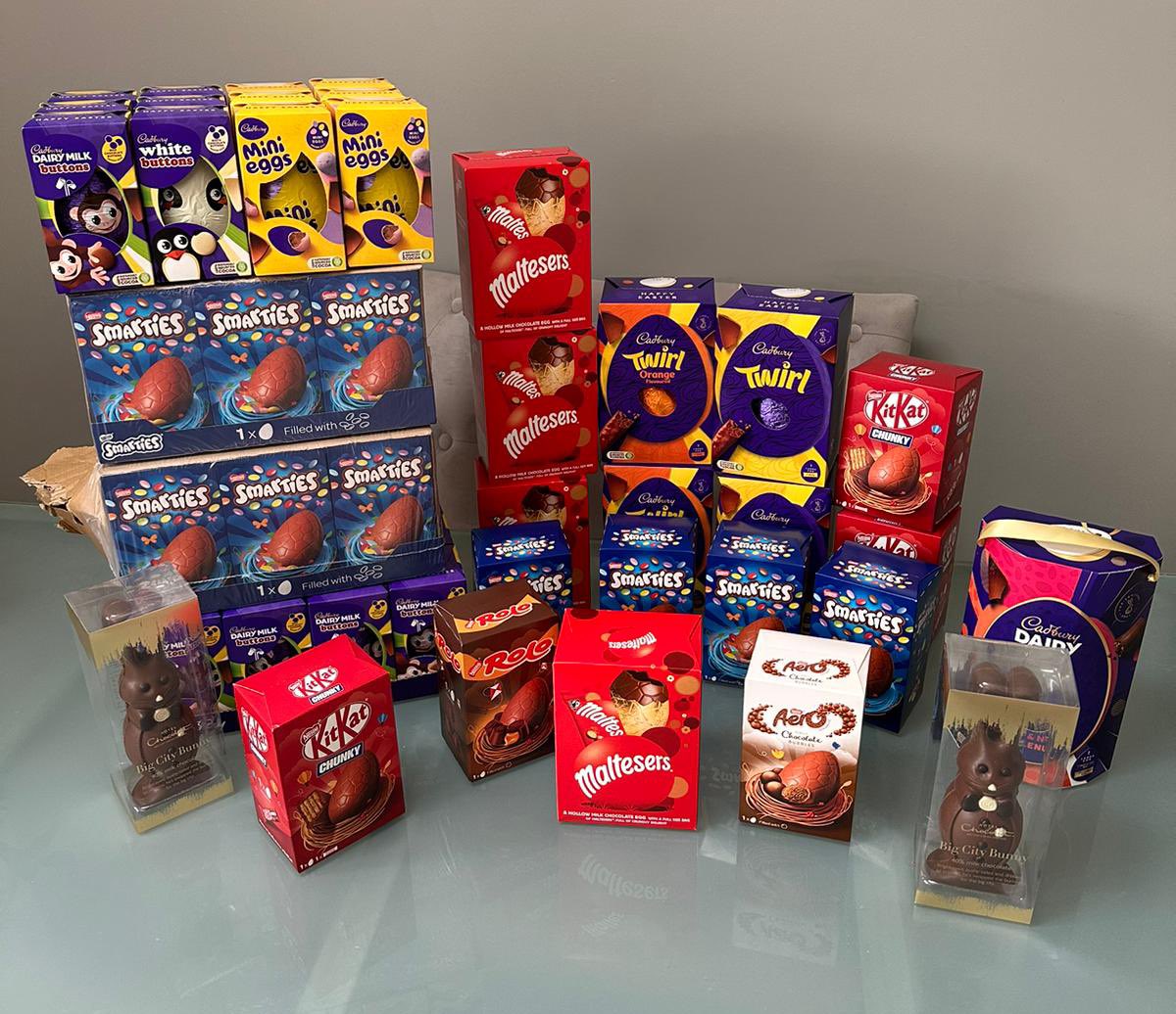 A collection of Easter Eggs, kindly donated by the members of The Burghley Lodge. They’ll be delivered to a local children’s hospital on Tuesday. It’s the little things that make a big difference. #Freemasonry #Freemasons