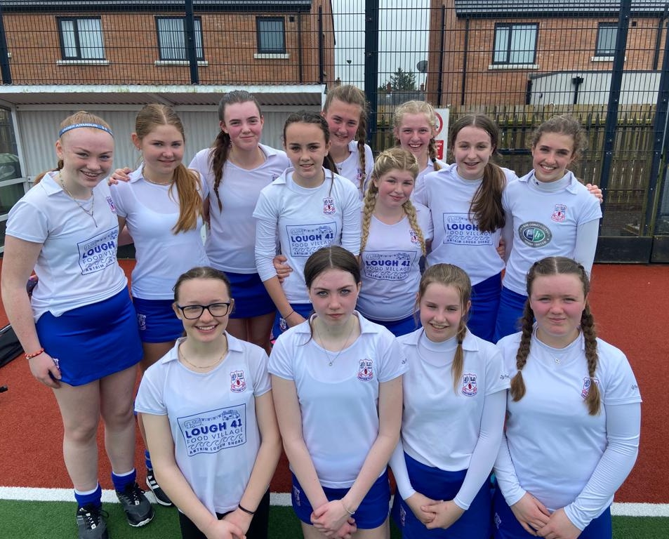 Well done to our U15 Girls team today for securing their place in the <a href="/UlsterHockey/">Ulster Hockey</a> Finals Day with a 3-1 victory against Mossley in their final League match of the season.   ⚪🔵⚪🔵
