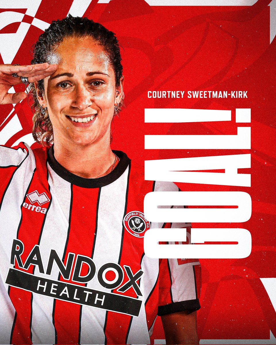 Sheffield United Women (@sufc_women) on Twitter photo 90' COURTZZZZZZZZZZZ
<a href="/_CSK9/">Courtney Sweetman-Kirk</a> continues her scoring form in stoppage time, heading home <a href="/MaddyCusack/">Maddy Cusack</a>'s free-kick!! 🤩
🔴 #CUFC 0-4 #SUFC ⚫ 90' COURTZZZZZZZZZZZ
<a href="/_CSK9/">Courtney Sweetman-Kirk</a> continues her scoring form in stoppage time, heading home <a href="/MaddyCusack/">Maddy Cusack</a>'s free-kick!! 🤩
🔴 #CUFC 0-4 #SUFC ⚫