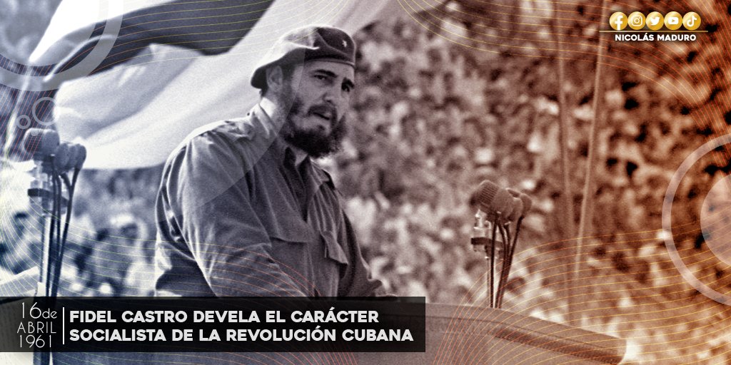 'Esta es la Revolución Socialista', anunció Fidel al Pueblo Cubano, y no se equivocó, un Estado que lucha contra la explotación humana, que defiende la igualdad, la justicia y la soberanía, no puede ser otra cosa. El Socialismo es el camino de la Paz y la vida para los Pueblos.