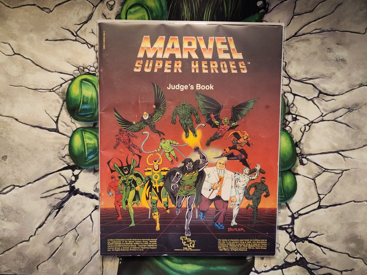 Apollokid3000's tweet photo. Marvel Super Heroes Judge's Book by TSR, Inc. Doctor Doom is front & center!!!! My buddy had this in his shop.
#Marvel
#MarvelSuperHeroes
#roleplaying
#TSRInc
#DoctorDoom
#ArchivesofDoom
#Kingpin
#Loki
#Ultron
#DoctorOctopus
#Vulture
#SuperVillainTeamUp
#SuperVillains https://t.co/8nXznUENW9