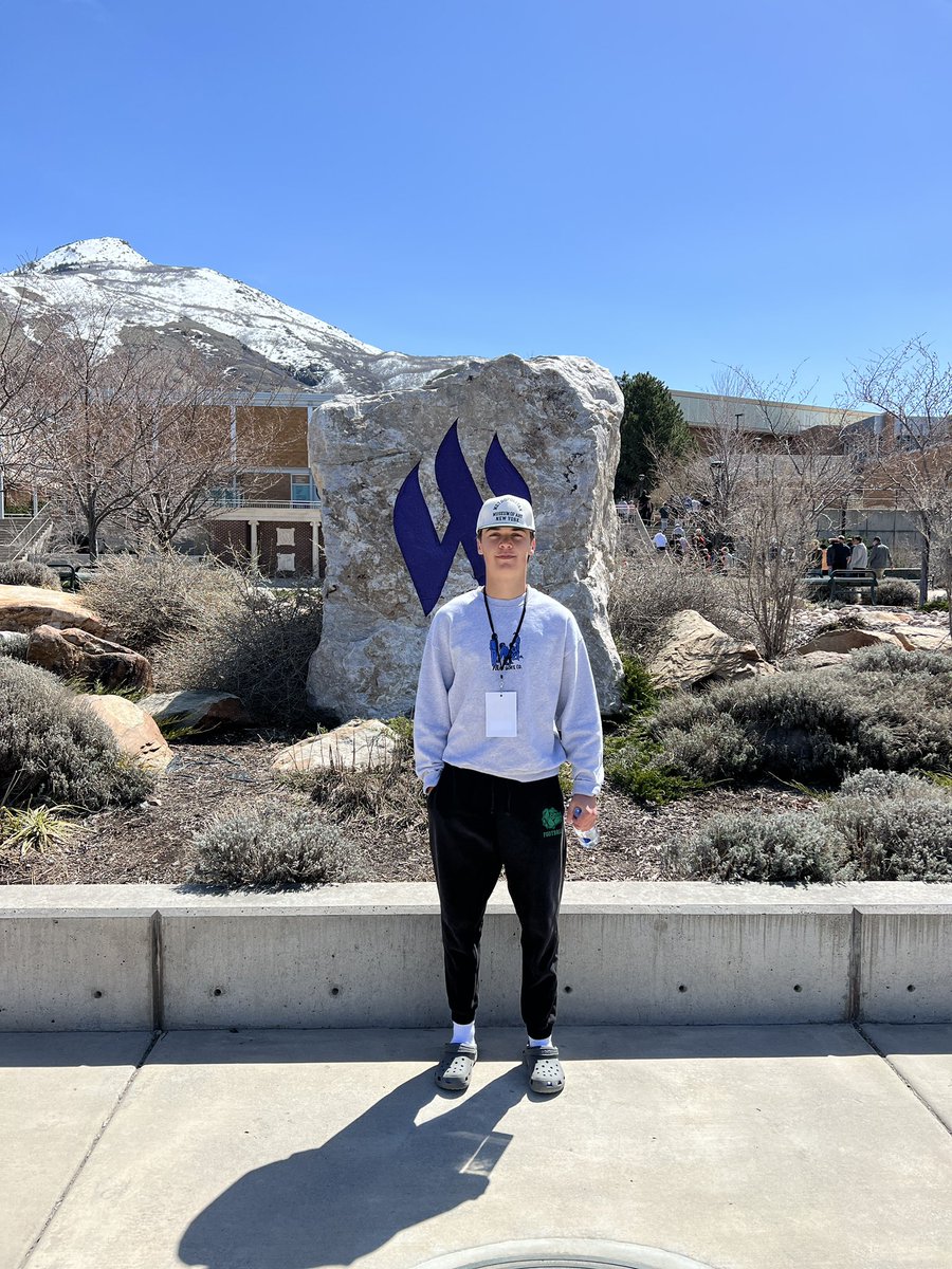 DrewDeu's tweet photo. Had a good time with @weberstatefb yesterday at their Jr Day and Spring Game. Thanks @Tana_Vea and @mmental7 for invite! See you at camp! Hanging with boys @TagaiLesa and @heeem5x was great! And of course @grdeucher! @d_fiefia @joe_tuha @kirk67chambers @CoachVili @provo_football https://t.co/7u0ibIGJAn