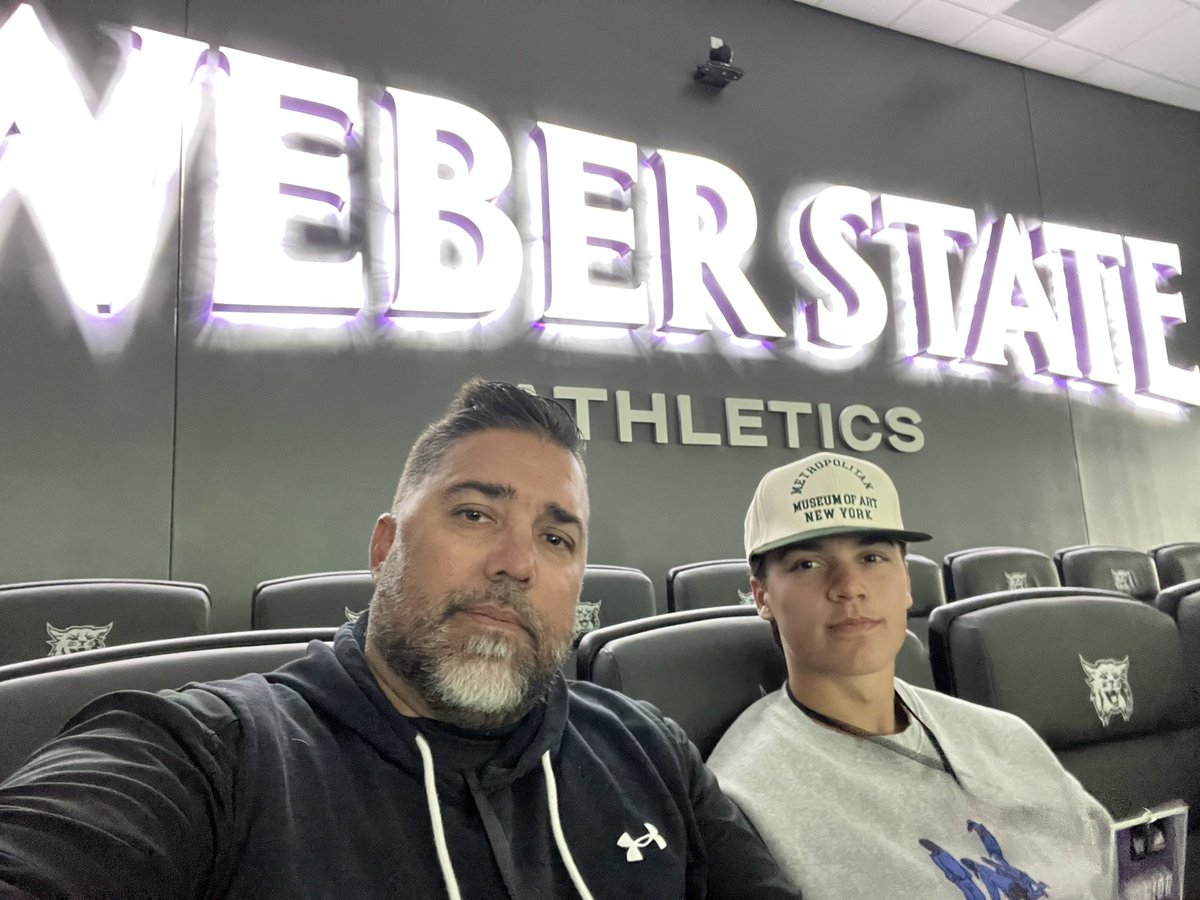 DrewDeu's tweet photo. Had a good time with @weberstatefb yesterday at their Jr Day and Spring Game. Thanks @Tana_Vea and @mmental7 for invite! See you at camp! Hanging with boys @TagaiLesa and @heeem5x was great! And of course @grdeucher! @d_fiefia @joe_tuha @kirk67chambers @CoachVili @provo_football https://t.co/7u0ibIGJAn