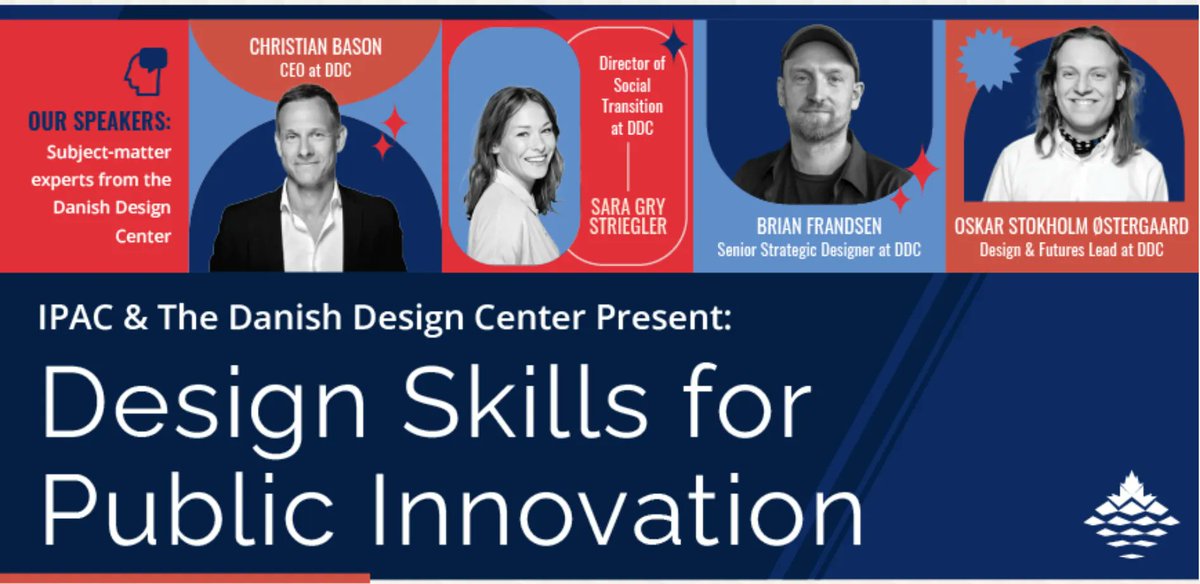 Public institutions need to adapt quickly to an ever-changing and complex environment. Learn how to apply design-driven innovation within your organization through IPAC's exclusive 4-module training program. #designthinking #innovation

Register: buff.ly/41l7Gjq