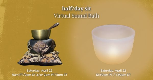 SIT + SOUND ✨ Bathe in Presence. Monthly Virtual Sound Bath OPEN - mndfl.ly/vsb-mmc