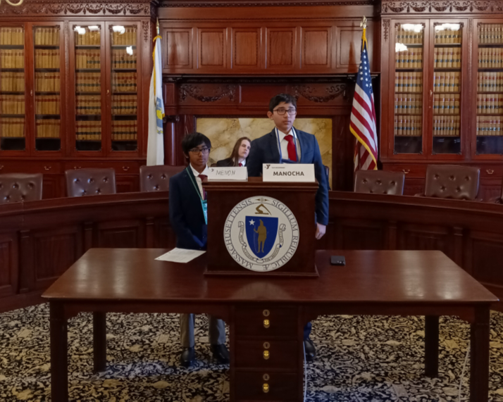 BCHigh's tweet image. #BCHigh students attended the Youth and Government Conference at the MA State House to share the mock-legislation they had been crafting all year and met with students from around the state to debate and vote on those bills.