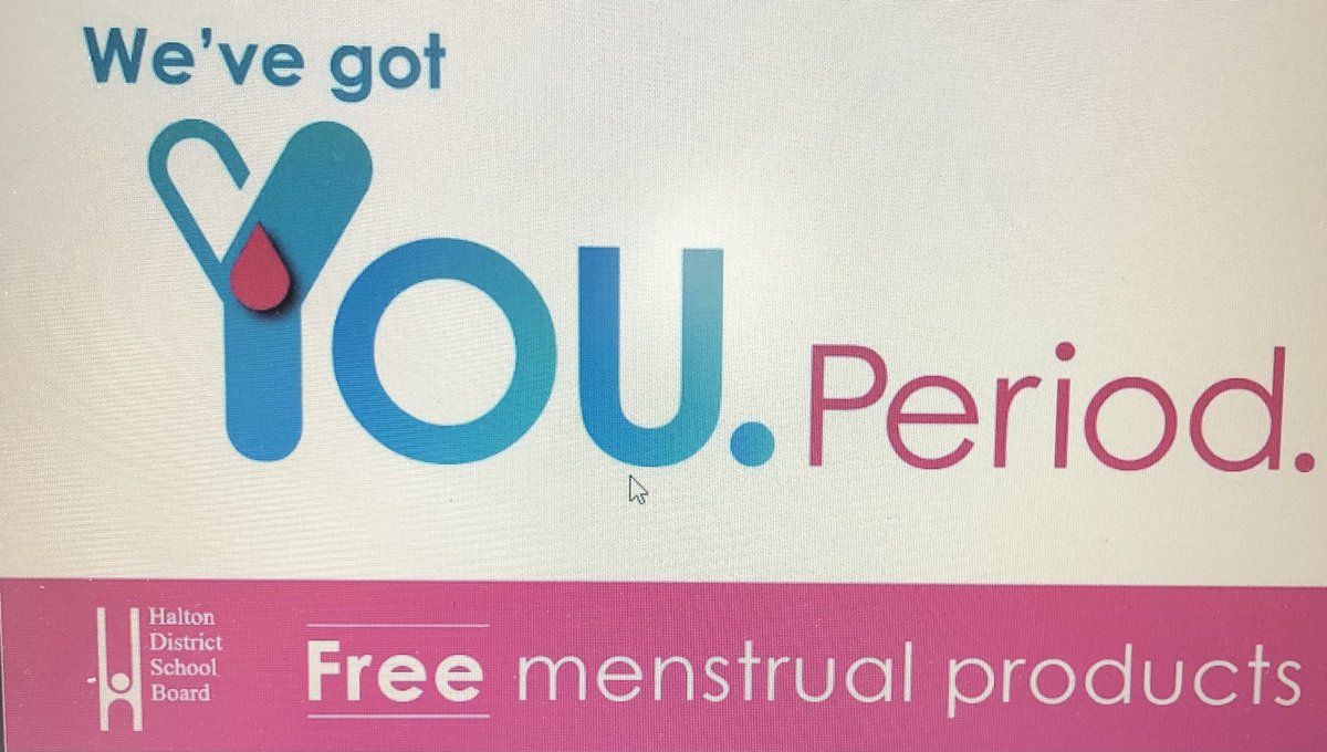 Did you know that our school, along with all #HDSB schools, has free menstrual products available in all female and gender-neutral washrooms? We’ve got you covered. Period. #HDSBfreeperiod