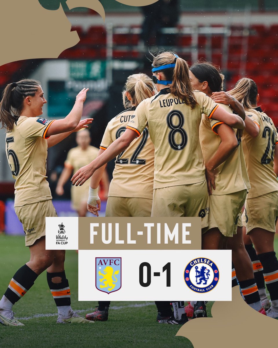 ChelseaFCW's tweet photo. THROUGH TO THE FINAL! 😍

#WomensFACup https://t.co/aqTB8v21Ka