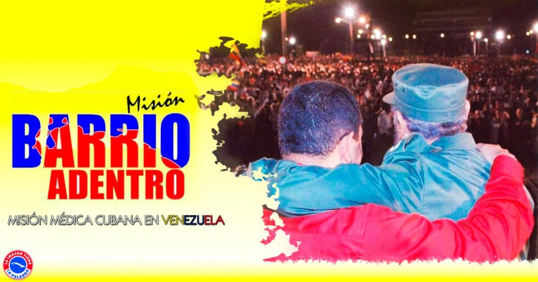 Salud y esperanza han llevado miles de colaboradores cubanos a los lugares más insospechados de #Venezuela desde que aquel 16 de abril, veinte años atrás, nació la Misión Barrio Adentro.

#CubaPorLaVida 🇨🇺

➡️ bit.ly/3o6rNDB