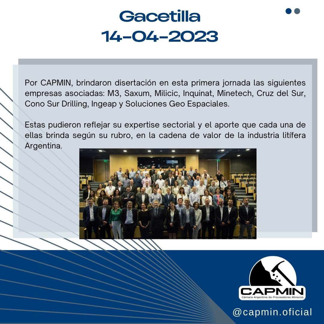 CapminOficial's tweet photo. El 11 de Abril se realizó el Primer encuentro de Proveedores entre CAPMIN e Y-TEC. 
#capmin #insdustriaminera #mineria #mineriaargentina  #lithium #industria  #panoramaminero #IngenierosMineros  #somosmineros #noticiasmineras #argentina #masmineria #YTEC #YPF #mineros #evento https://t.co/G0WaJZtOo1