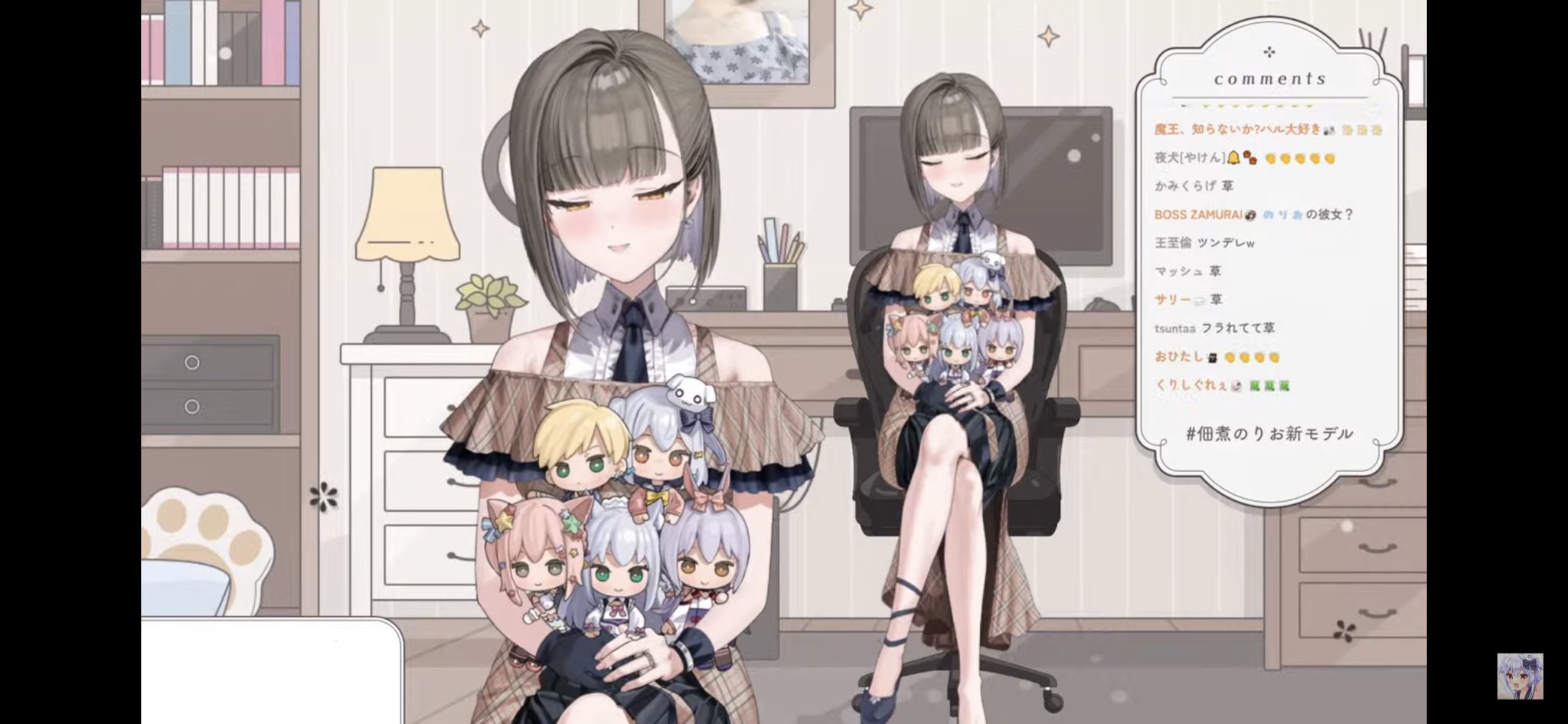【佃煮のりお×新モデル3.0記念】F6号キャンバスアート＆B5アクリルパネル 佃煮のりお×新モデル3.0記念】F6号キャンバスアート＆B5アクリル