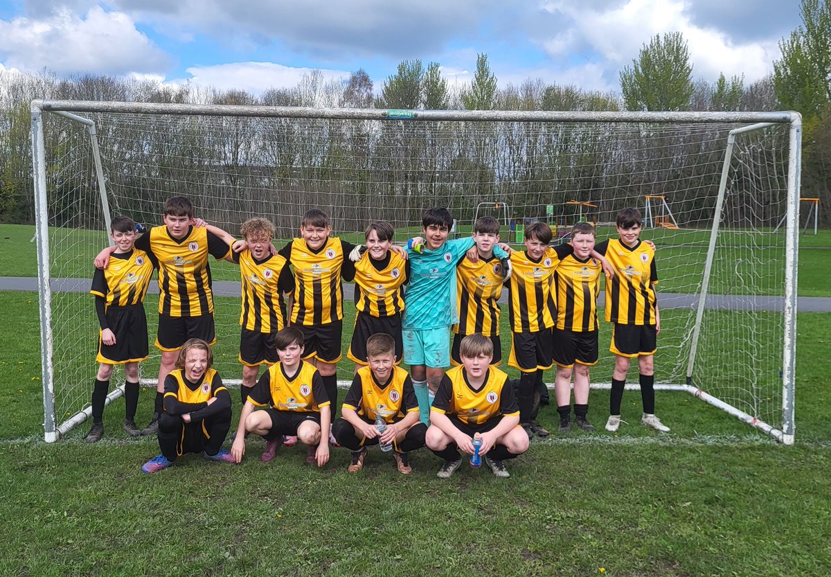 Another win for the lads yesterday saw them crowned League Winners in our division of the <a href="/WarrJFL/">WarringtonJFL</a> 🏆🍾⚽️ The boys have had a fantastic first season in this league and still have 3 games to play. <a href="/WhistonFc/">Whiston Juniors FC 🔴⚫️</a> 🔴⚫️