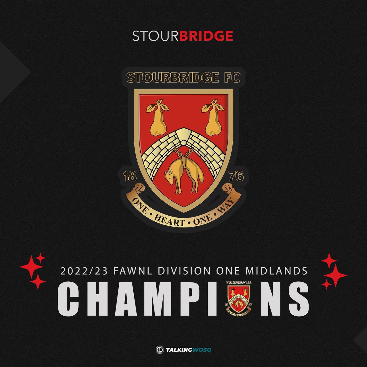 TalkingWoSo's tweet photo. 𝟮𝟬𝟮𝟬-𝟮𝟭: @StourbridgeWFC were playing in the @WMRWFL Division One South — the sixth tier.

𝟮𝟬𝟮𝟯-𝟮𝟰: Stourbridge will be playing in the @FAWNL Northern Premier Division — the third tier.

A truly special achievement at any level of any sport. 

#Back2Back2Back 🏆 https://t.co/W0yU5gtBZZ
