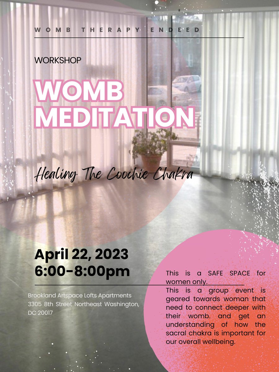 wombtherapy's tweet photo. JOIN US SATURDAY - https://t.co/4POBzfoXh0 https://t.co/sOjIC74ZlX