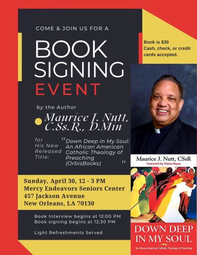 Join us for my Down Deep in My Soul book signing event, Sunday, April 30, 2023, from 12 Noon - 3 PM at Mercy Endeavors Center | 457 Jackson Ave. There will be a brief book reading, book interview and audience Q&amp;A, book signing, giveaways, free book drawings, and refreshments.
