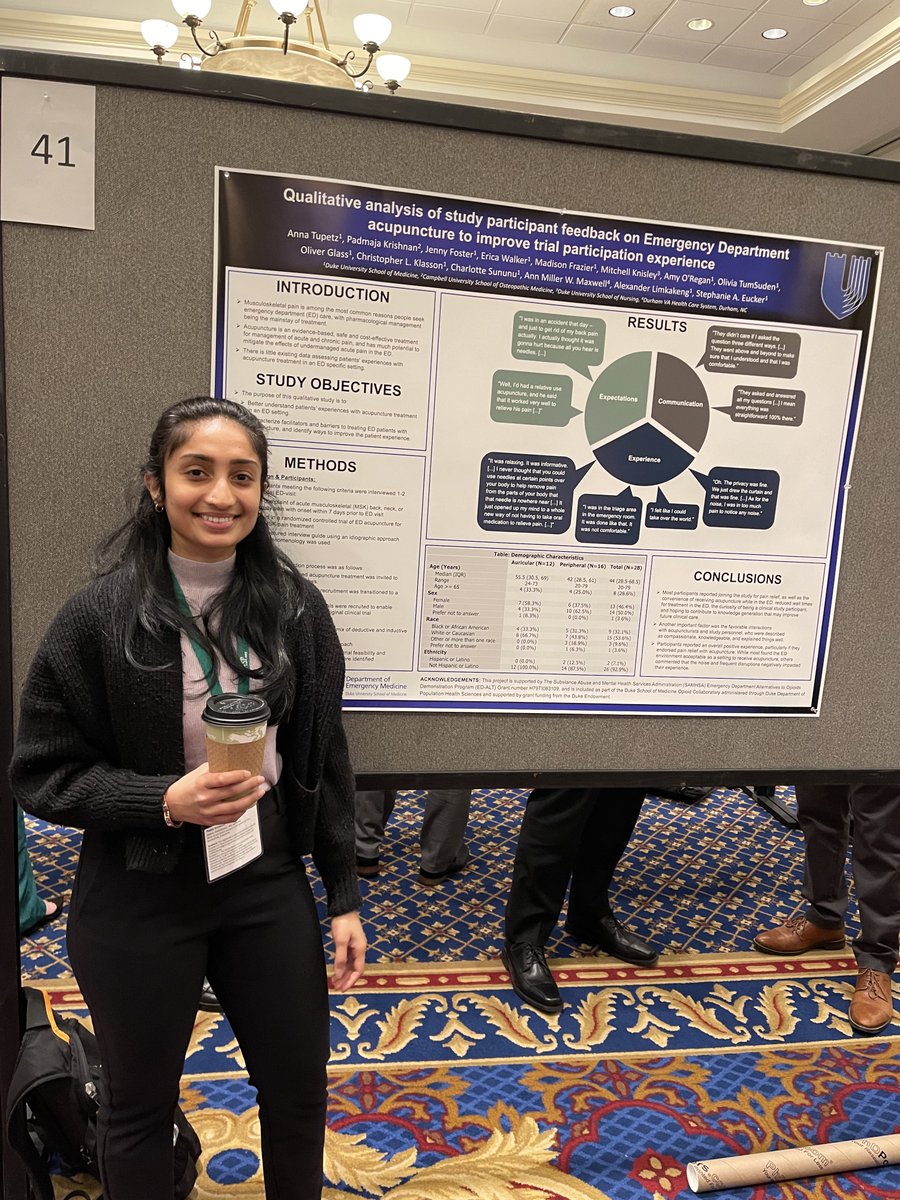 Padmaja_K96's tweet image. Had a great time presenting on our qualitative analysis of therapeutic acupuncture at @US_ASP 2023!!😄 #USASP2023