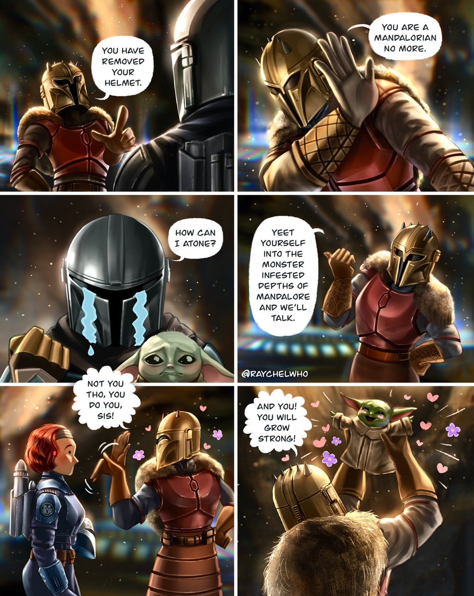 This is her way mmkay 💅 #Mandalorian #BoKatan #theArmorer #Grogu