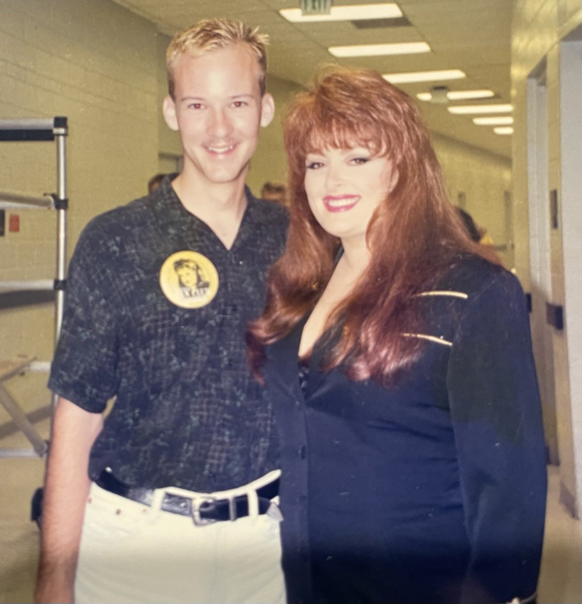 I found this pic of Me & @Wynonna when she was in her first solo tour with Clint Black. @juddsofficial