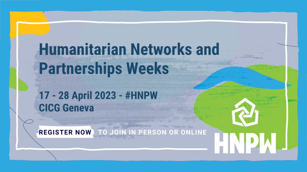 🗓 The Humanitarian Networks and Partnerships Weeks #HNPW kicks off tomorrow!

It's the largest event on emergency preparedness and response, bringing together humanitarians and crisis experts from across the 🌍.

Learn more and join: hnpw.org

<a href="/SwissDevCoop/">Swiss Development and Cooperation</a>