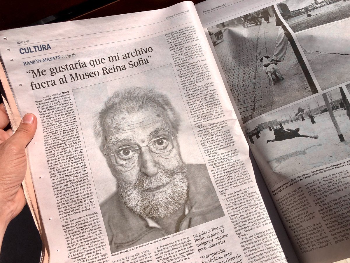 Lecturas de tardeo. Ramón Masats, fotógrafo: “Me gustaría que mi archivo fuera al Museo Reina Sofía, aunque creo que no les interesa mucho la fotografía”  -  elpais.com/cultura/2023-0…
