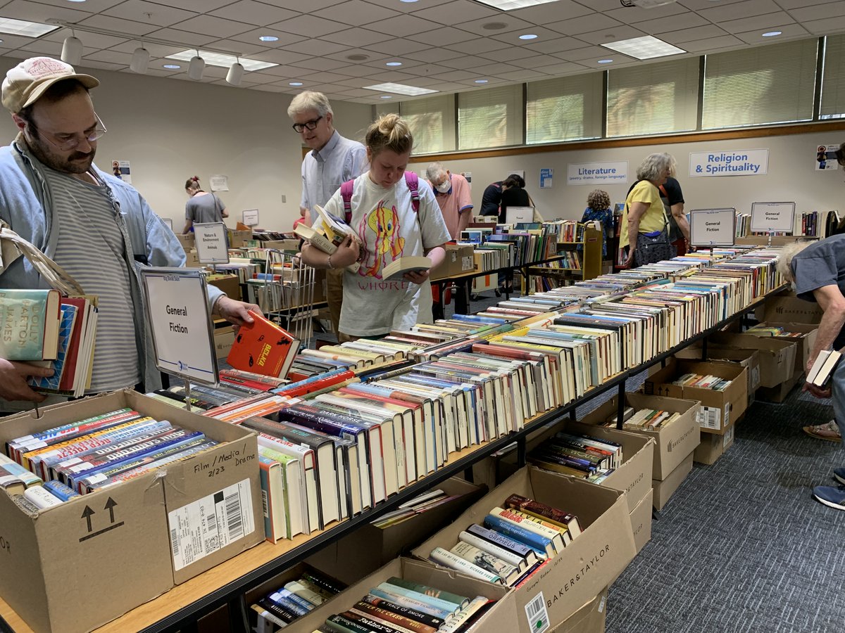 Don't delay! Today is Bag Day at the Friends Big Spring Book Sale! Receive a Friends tote bag &amp; fill it with books for $10. Or fill a box for $15. Add some brightness to this gray day &amp; head to the Downtown Library. Open April 16, Noon to 6 pm mcpl.info/friends/big-bo…