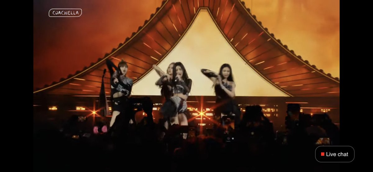 In case you’re wondering, @BlackpinkatCoachella stage design was from  traditional Korean house roofline and Dancjeong patterns. BlackPink=Korean Pride.