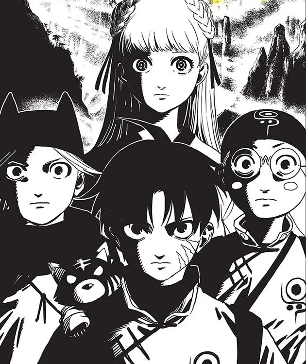 shonenjump's tweet photo. Jiangshi X, Ch. 12: The young heroes get a dangerous mission to guide Lady Jiutian to the village of Zhen! Read it FREE from the official source! https://t.co/3DaBiF2sQv https://t.co/qGmgeFHBdB