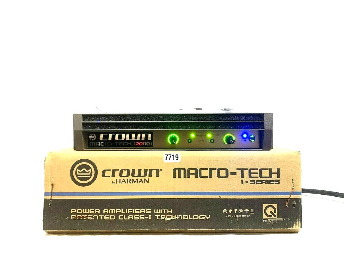 TrueHeartSound's tweet image. Crown MacroTech MA12000i 2Ch Power Amp W/Full Manufacturer Warranty #03620 (One) $3,969.00 USD

Please check out our website at trueheartsound.com or give us a call on Whatsapp at 1.917.708.3778 or on our office number at 1.954.616.5622