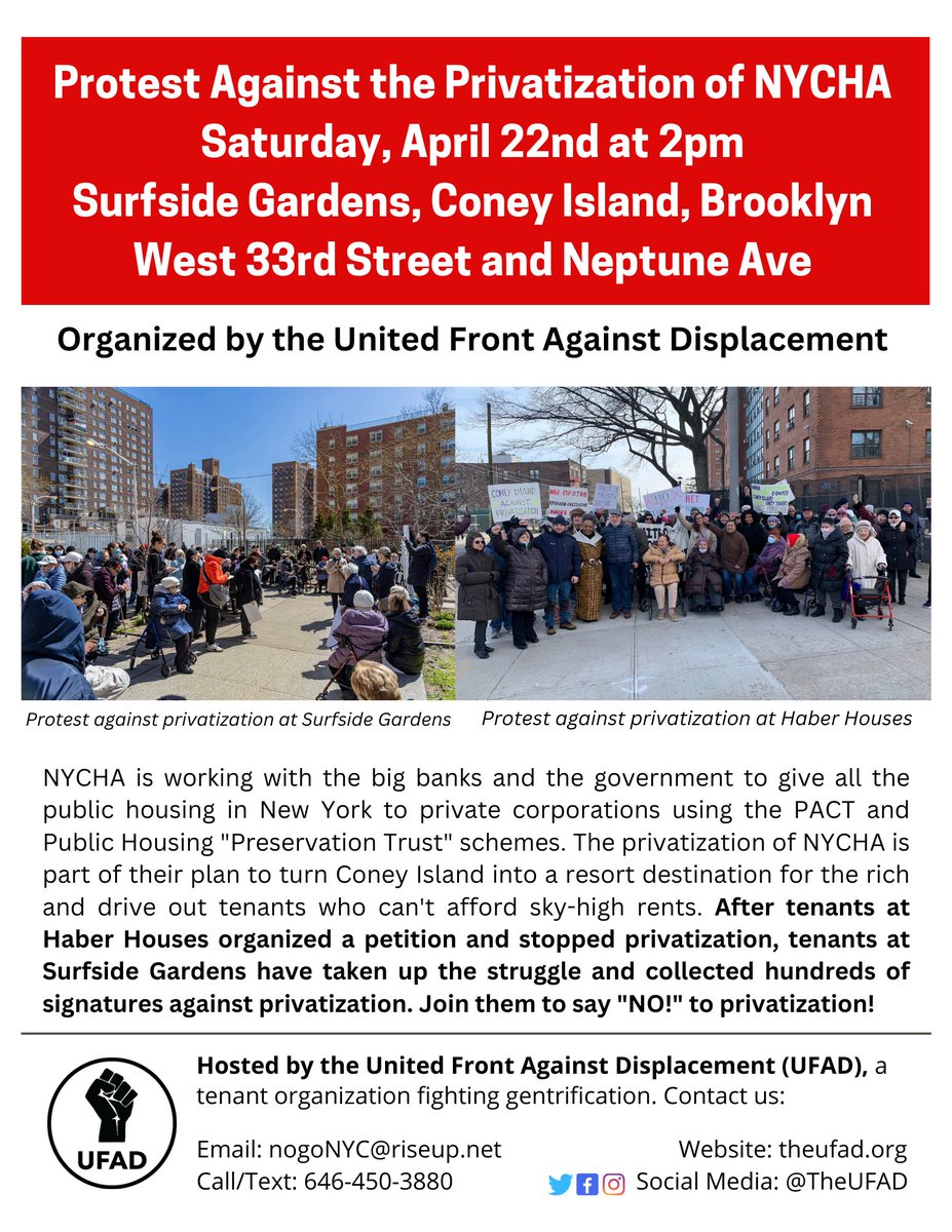 The United Front Against Displacement tweet media