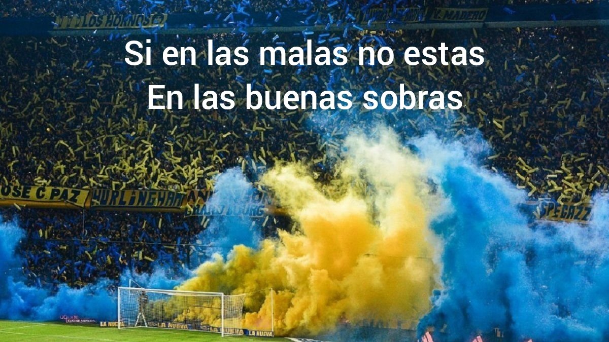 Va a ser una semana dura, con ajenos y propios del mundo Boca en busca de influenciar 
Memoria y confianza que de esta salimos todos juntos, las buenas ya van a venir,
PERO 👇