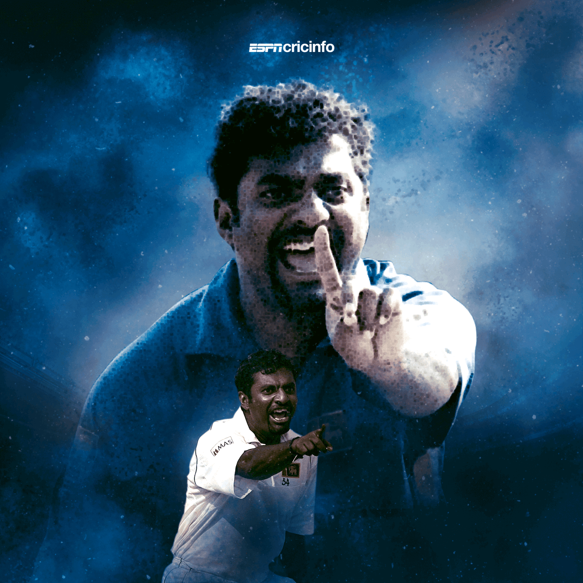 ESPNcricinfo's tweet photo. 8️⃣0️⃣0️⃣ Test wickets
5️⃣3️⃣4️⃣ ODI wickets

The highest wicket-taker in international history 🔝

Happy 51st birthday to Sri Lanka legend Muthiah Muralidaran 🎂 https://t.co/7f8JvbhDVg