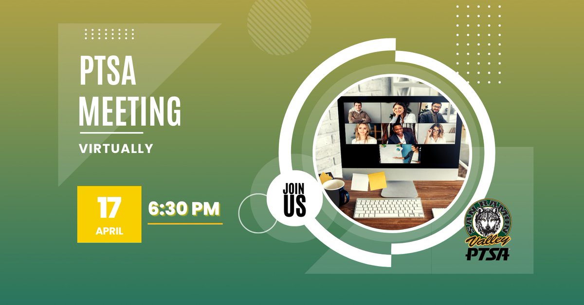 Join us on Monday, April 17th for our virtual PTSA meeting. Please use this link to register for the meeting so you can receive the link prior to our meeting start time: us02web.zoom.us/meeting/regist…