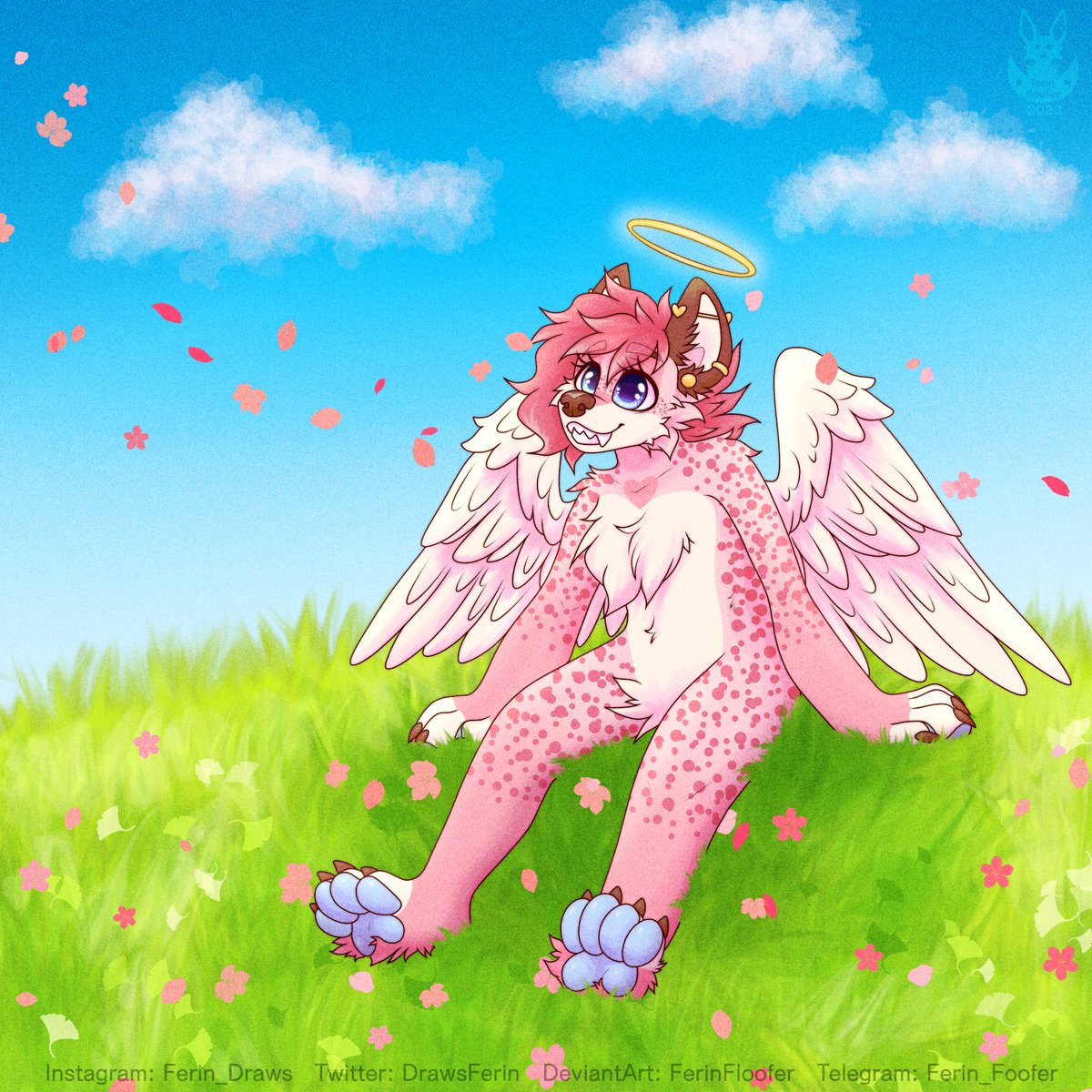 DrawsFerin's tweet photo. Spring days are so nice. You get to listen to the birds sing, smell fresh rain, and still wear comfy sweaters!
#furry #furryart #furryartist #furryartwork #myfursona #sfwfurryart #aesthetic #hyenafurry #pinkfursona https://t.co/XElgnNbM6m