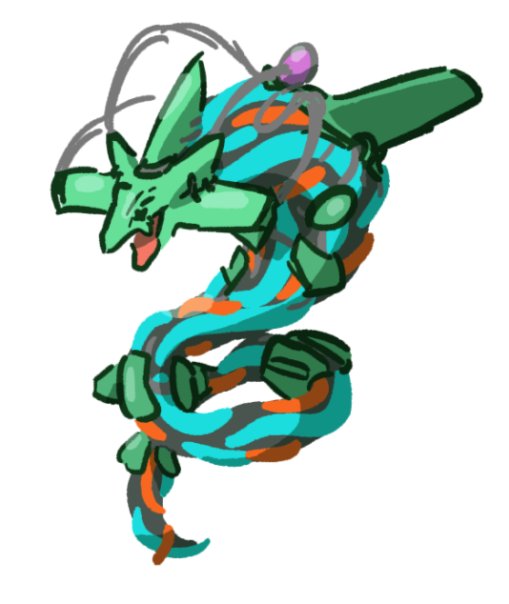 Futuristic rayquaza